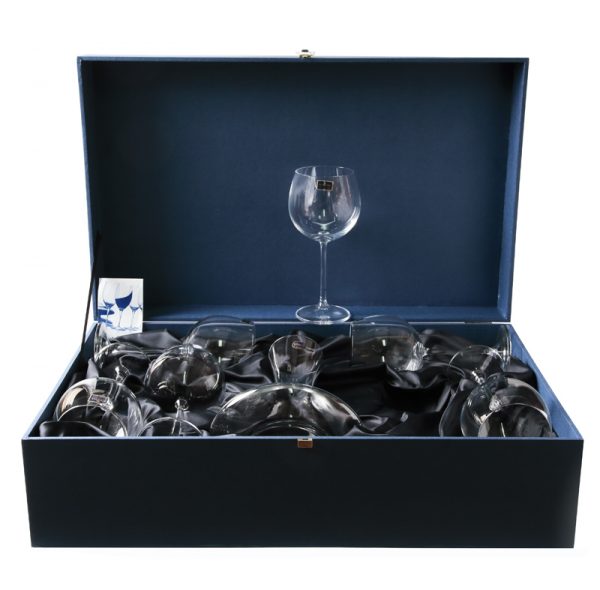 ESTUCHE 6 COPAS DE VINO Y DECANTADOR BOHEMIA ESTUCHE 6 COPAS DE VINO Y DECANTADOR BOHEMIA